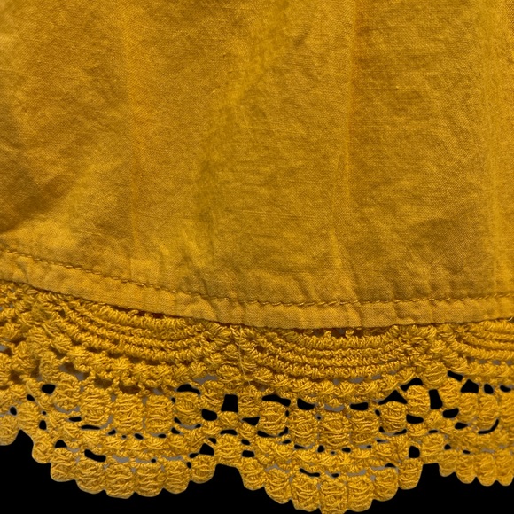 Frilly Mustard yellow peplum top - Picture 5 of 5